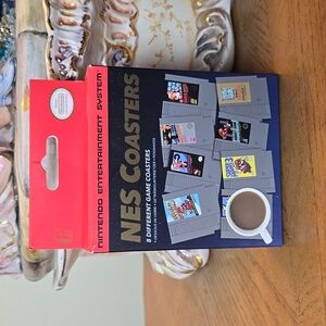 NWT Nintendo Nes Coasters Set, Mario, Zelda